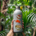 hawaii sushi stickers on bottle