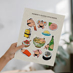 hand holding hawaii sticker sheet