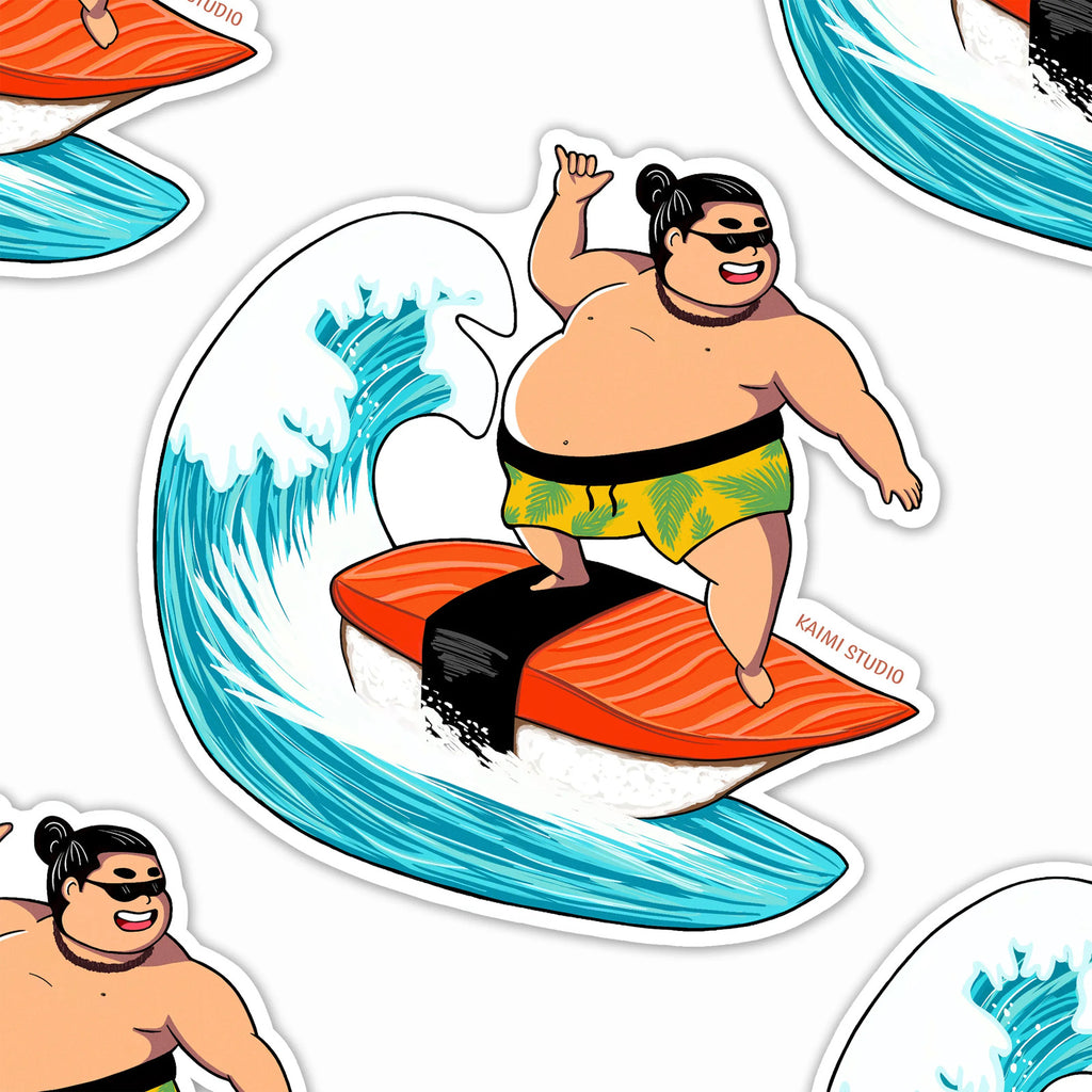 hawaii sushi sticker