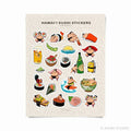 hawaii sushi sticker sheet