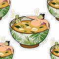 hawaii sushi sticker
