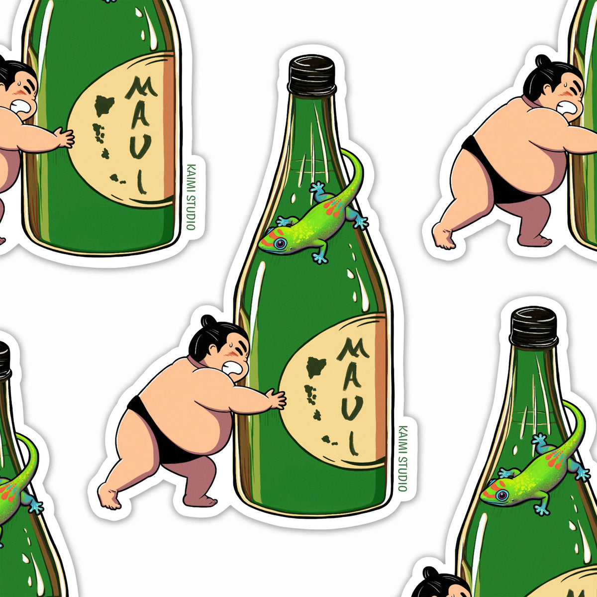 hawaii sushi sticker