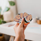 hawaii sushi stickers in hand