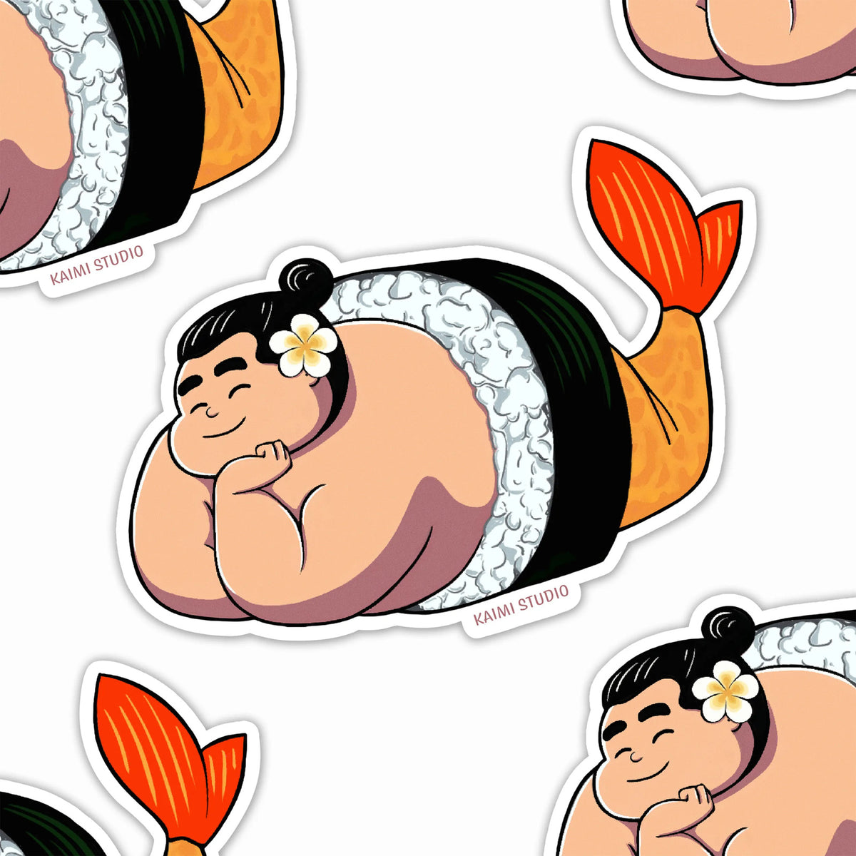 hawaii sushi sticker
