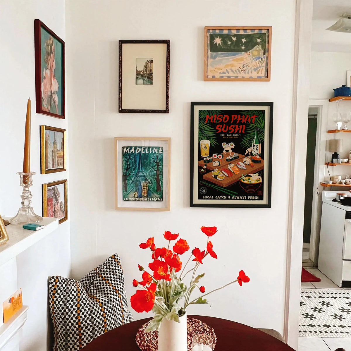 dining nook poster mockup