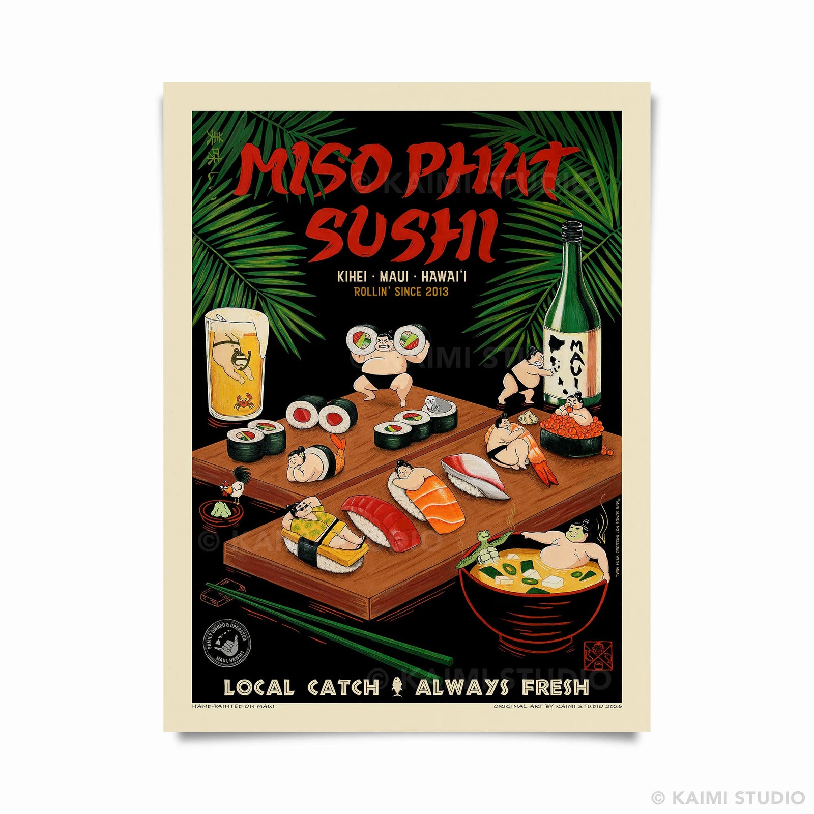 Miso Phat Poster Hero Mockup unframed 12×16