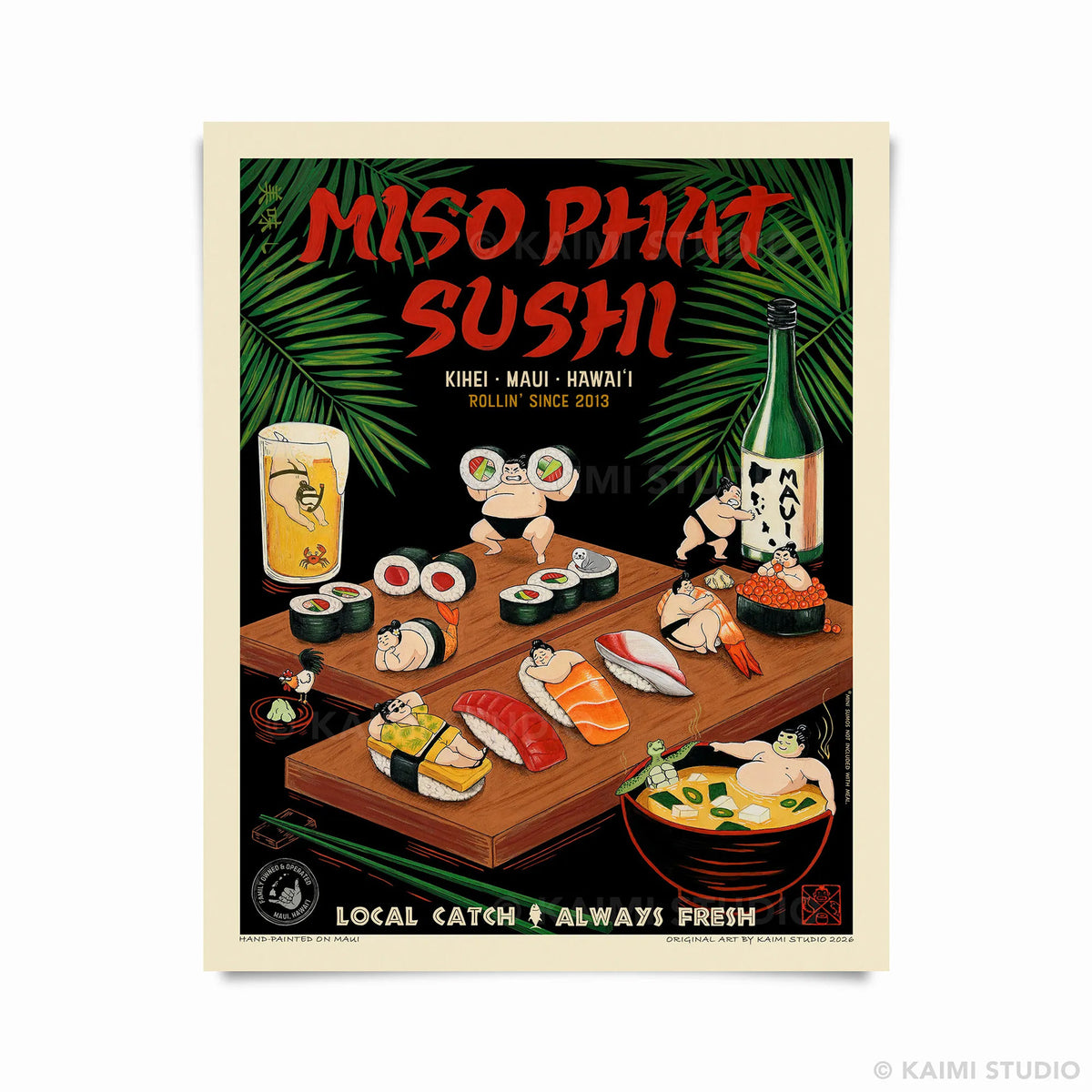 Miso Phat Sushi Classic Print