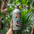 hawaii sushi stickers on bottle