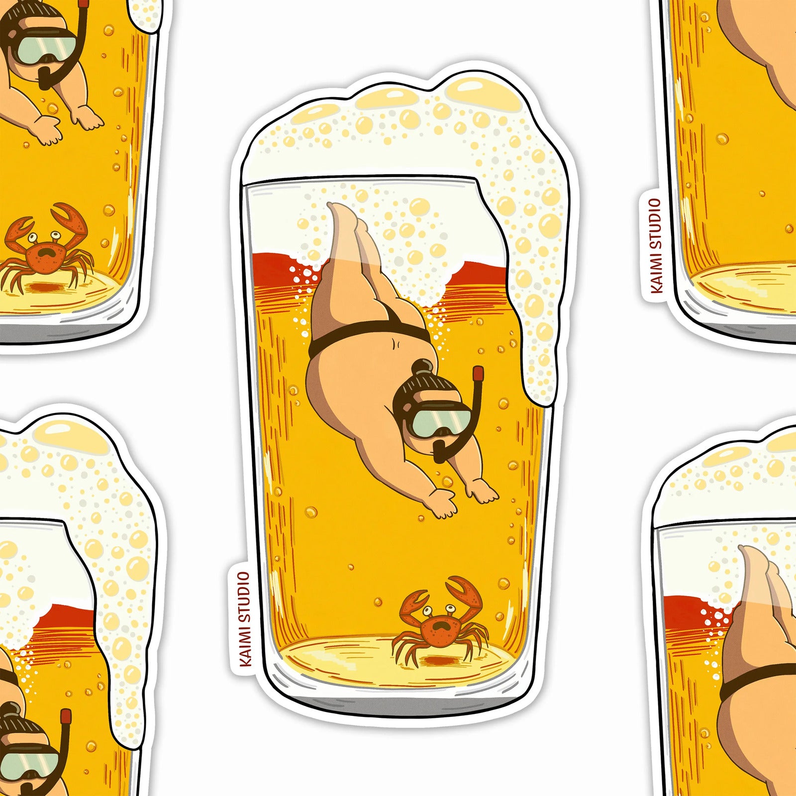 hawaii sushi sticker